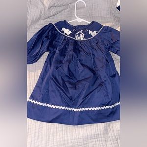 smocked Christmas dress (SOLD)